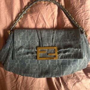 Fendi Denim Mia Shoulder Bag